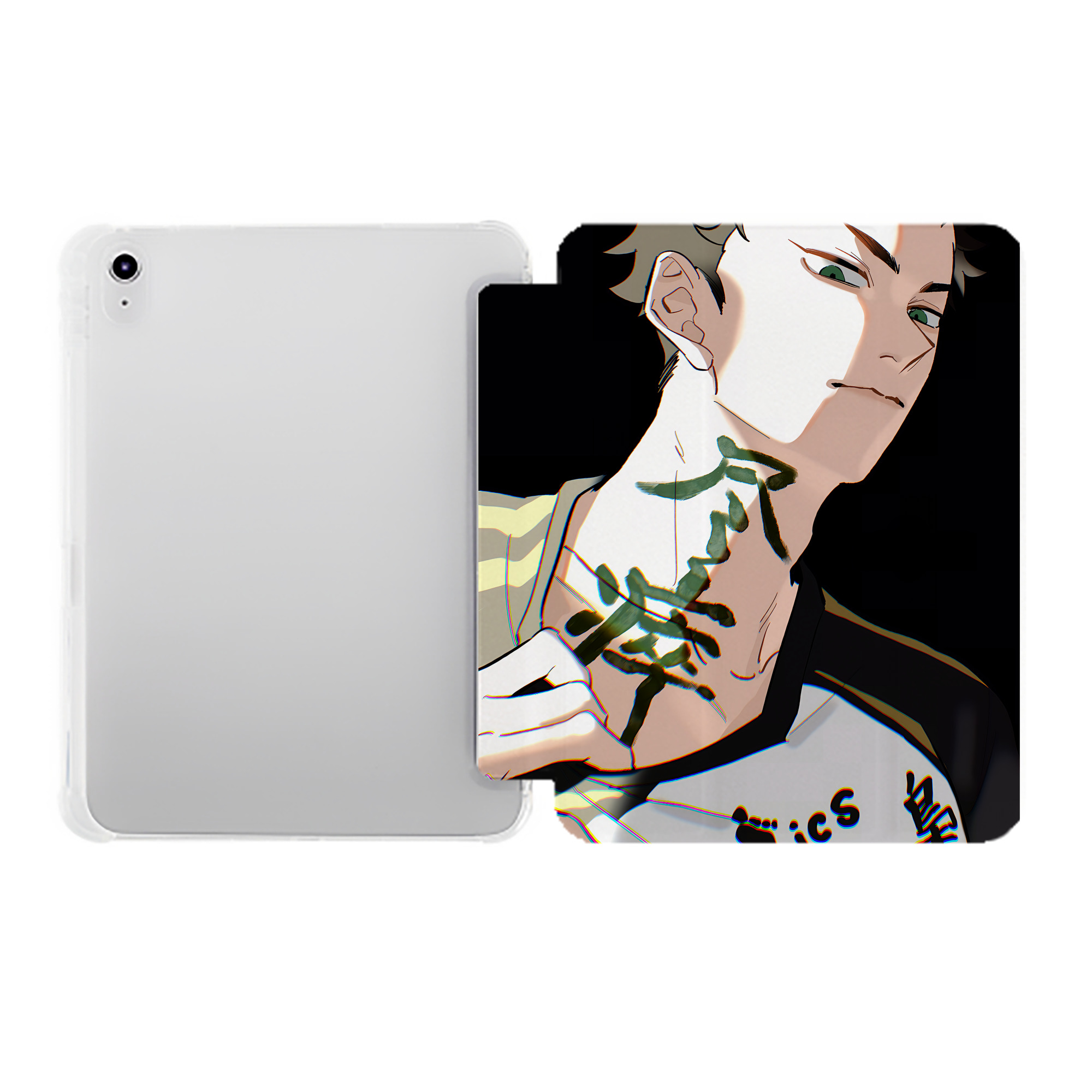 （画像用） ハイキュー!! Haikyu!! IPad ケース ペン収納付き 三つ折りスタンド PUレザー×シリコン 対応機種9.5/10.5/10.9インチ